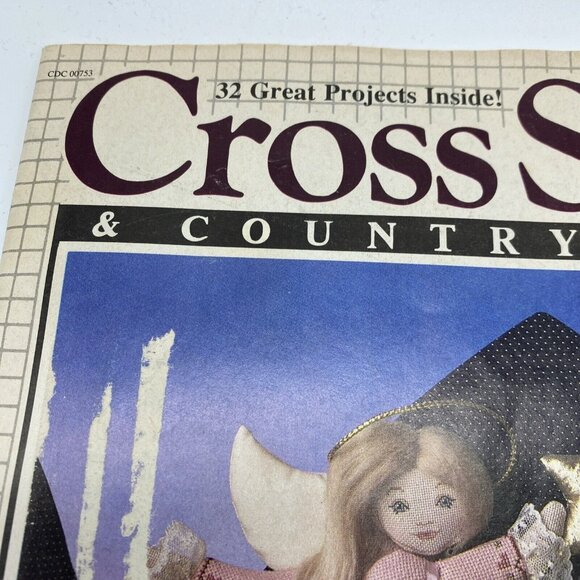 Cross Stitch & Country Crafts Sept/Oct 87 Christmas Holiday Cards Apple Sampler - Picture 3 of 6